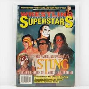 Wrestling Superstars Magazine Sting Big Show Runnel VTG April 2000 Unread Stock